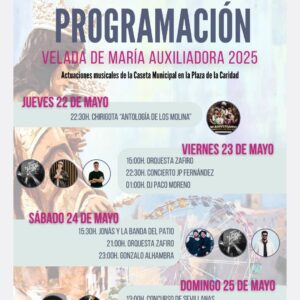 UNA PROGRAMACIÓN MUY COMPLETA Y DIVERTIDA PARA TODOS LOS DÍAS DE LA VELADA