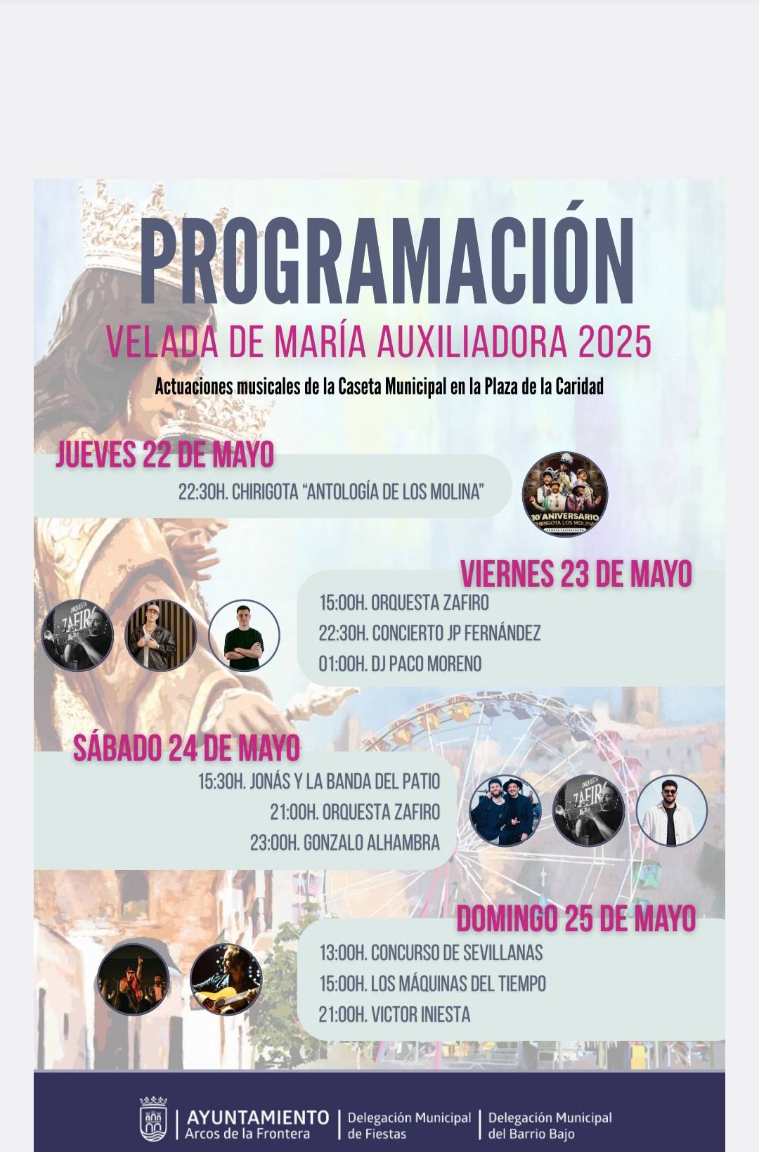 UNA PROGRAMACIÓN MUY COMPLETA Y DIVERTIDA PARA TODOS LOS DÍAS DE LA VELADA