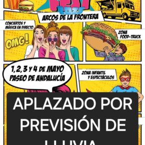 Evento aplazado por lluvias