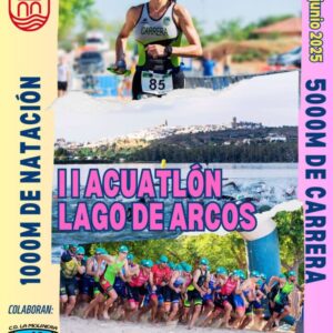 Esta prueba deportiva está organizada por la delegación de Deportes del Ayuntamiento de Arcos y contará con dos sectores: 1.000 metros de nado libre en el lago de Arcos y 5 km de carrera a pie.