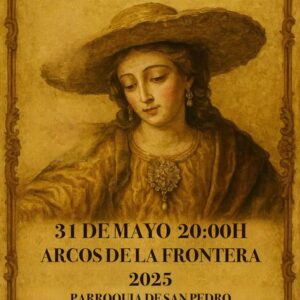 La divina Pastora procesional por las calles de Arcos de la Frontera