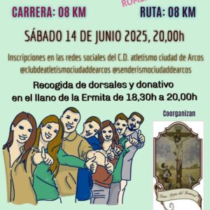 Son dos pruebas de ocho kilómetros que cuentan con la colaboración del Club de Atletismo Ciudad de Arcos.