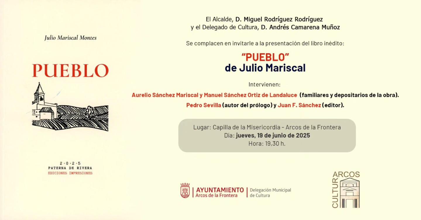 Es la presentación de la obra póstuma del reconocido poeta Julio Mariscal Montes.