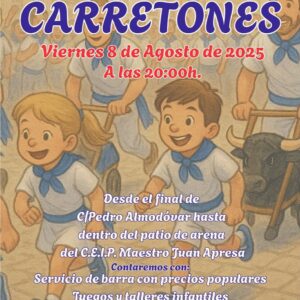 La Hermandad de San Antonio organiza un encierro infantil con carretones muy divertido para nuestro pequeños.