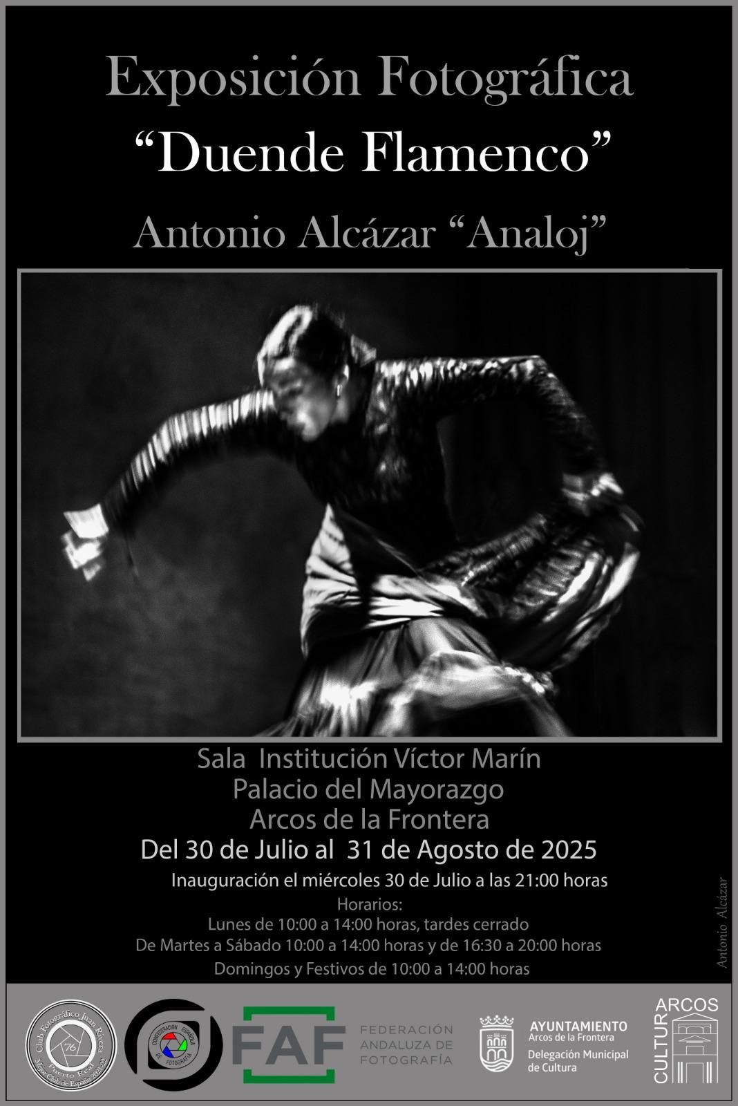 Una oportunidad única para disfrutar de la fuerza y emoción del flamenco capturadas a través del objetivo de este reconocido fotógrafo.
