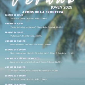 El ayuntamiento de Arcos de la Frontera apuesta por un verano cargado de eventos para los jovenes