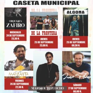 La feria viene cargada de actuaciones musicales para todos los gustos