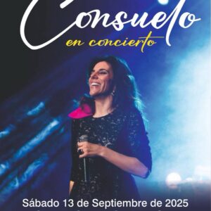 La cantante Consuelo actuará el próximo 13 de septiembre en el Recinto Ferial en Arcos de la Frontera