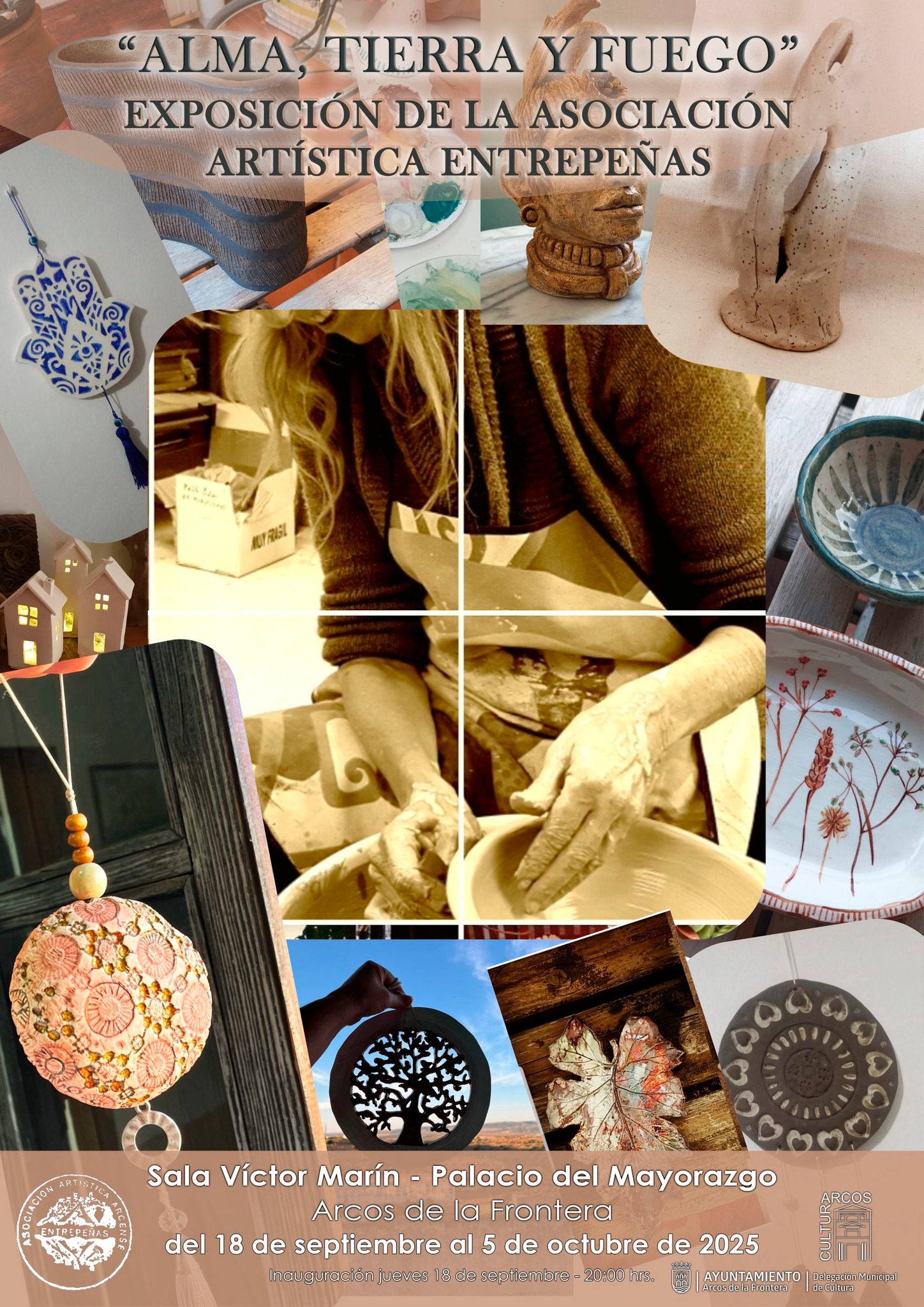 Esta muestra reúne el trabajo anual de los talleres de cerámica, escultura y pintura, reflejando la creatividad y dedicación de los socios, socias y personas colaboradas.