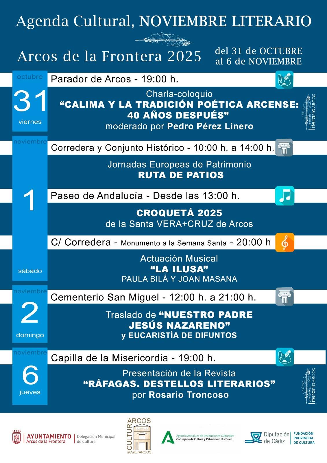 Disfruta de las diferentes actividades que se organizan desde la Delegación de Cultura