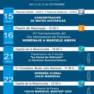 Disfruta de las diferentes actividades que se organizan desde la Delegación de Cultura