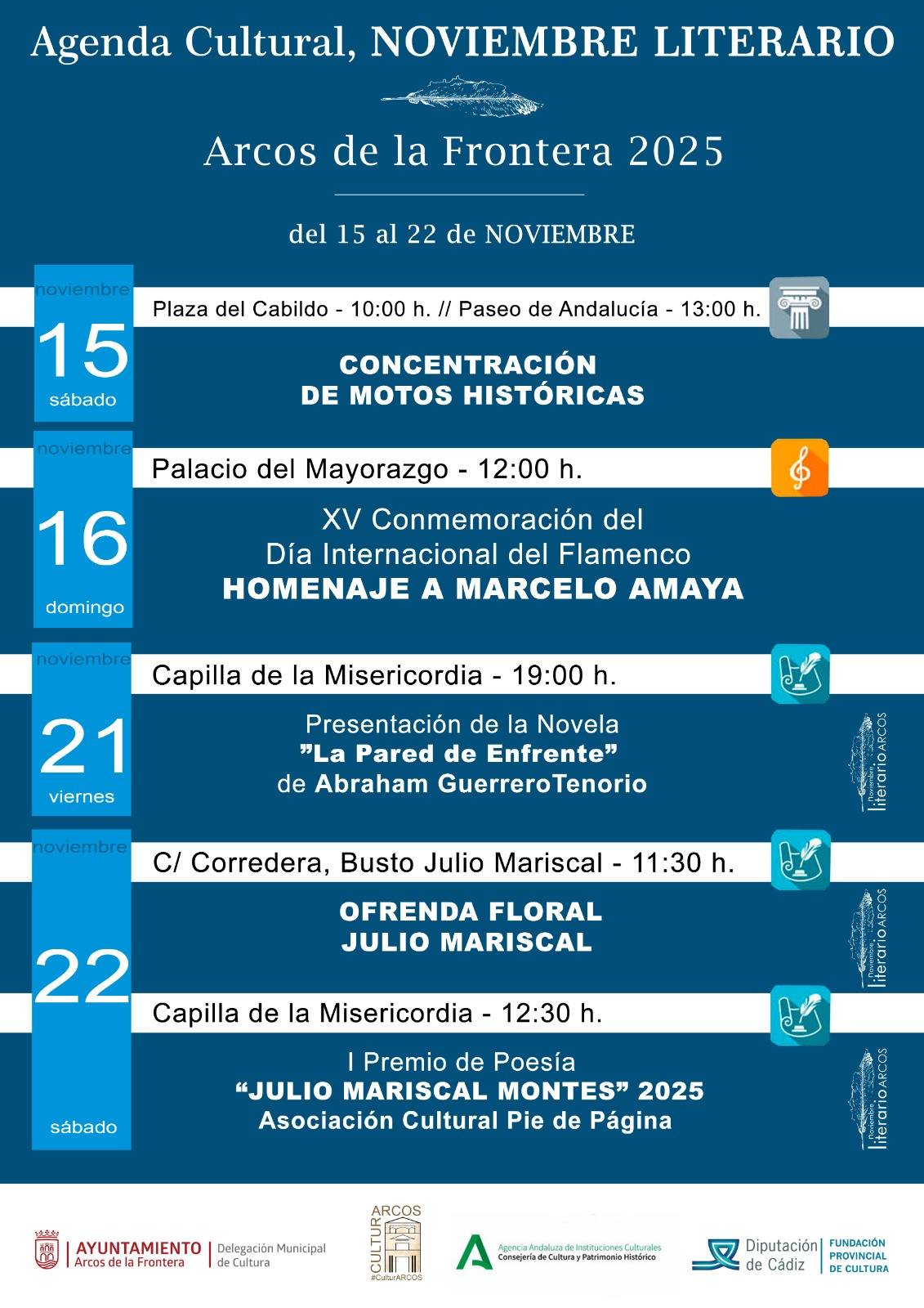 Disfruta de las diferentes actividades que se organizan desde la Delegación de Cultura