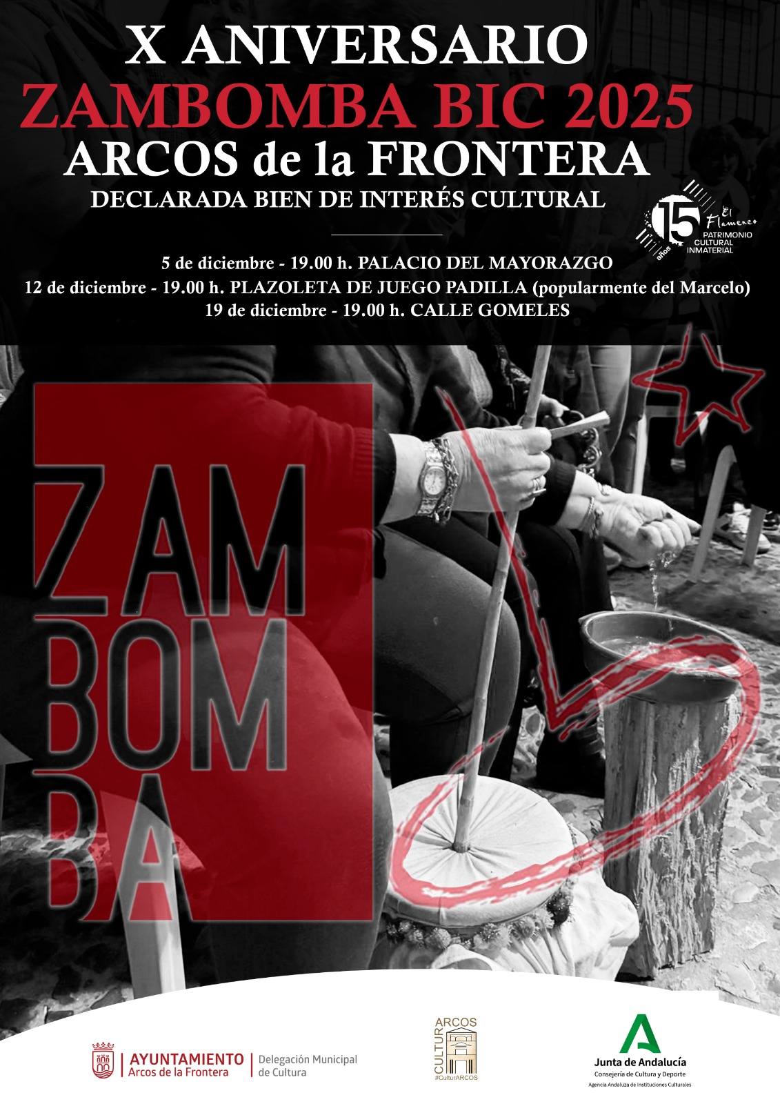 Arcos de la Frontera se prepara para volver a disfrutar con una de sus tradiciones más queridas: las Zambombas BIC, declaradas Bien de Interés Cultural y convertidas ya en un referente de la Navidad en la Sierra de Cádiz.