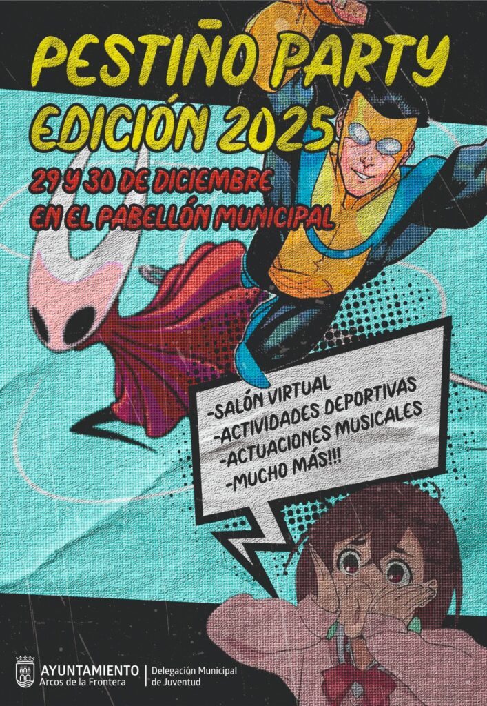 El delegado de Juventud, Fran Pérez, ha anunciado varias novedades para la edición 2025 de la Pestiño Party. Este año, las actividades se trasladarán al pabellón polideportivo municipal, dejando atrás el escenario habitual de la Casa de la Juventud “Antonio Hernández”. El evento, centrado en los videojuegos, el deporte, la música y otras propuestas dirigidas al público joven, se celebrará los días 29 y 30 de diciembre y contará con un amplio horario de apertura.