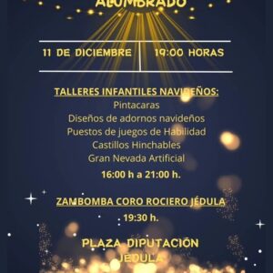 Se enciende la Navidad en Jédula