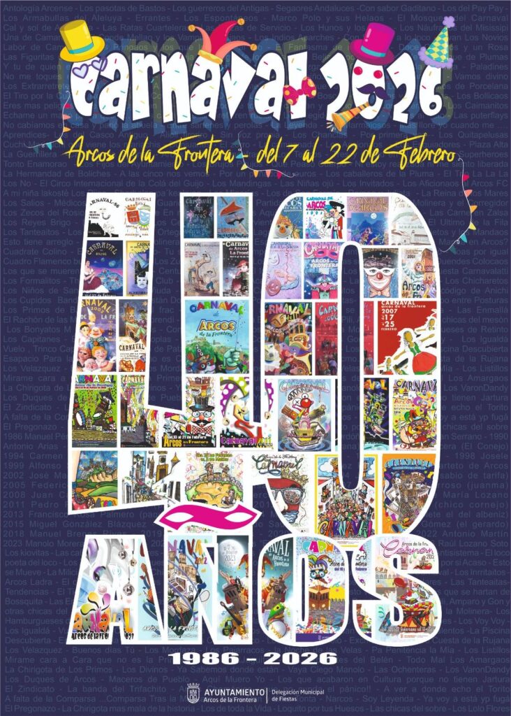 El Carnaval de Arcos de la Frontera cuenta con un gran arraigo popular en cualquiera de las distintas facetas que presenta el carnaval: desfile de carrozas, tablaos en las calles donde actúan las murgas y chirigotas, cuartetos, comparsas.