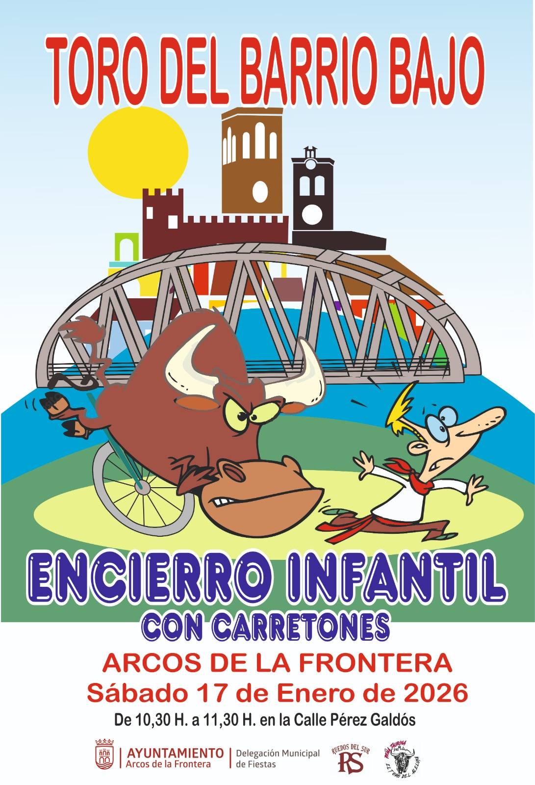 Desde las 10.30 y hasta las 11.30 horas se celebrarán los carretones infantiles