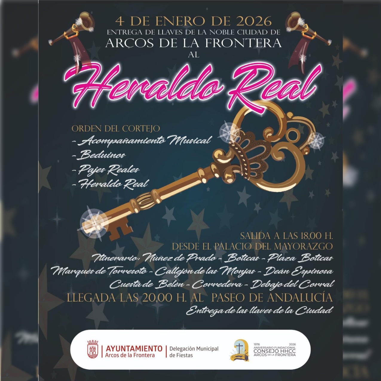 Acompaña al Heraldo en su recorrido hasta recibir las llaves de la Ciudad