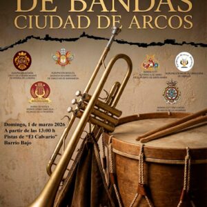La Hermandad del Prendimiento de Arcos de la Frontera, en colaboración con el Ayuntamiento, celebrará el próximo domingo 1 de marzo la décimo sexta edición del Certamen de Bandas de Música Cofrade ‘Ciudad de Arcos’, que este año se trasladará de forma excepcional al barrio de María Auxiliadora, en el Barrio Bajo, como gesto de apoyo a las familias afectadas por el reciente temporal.
