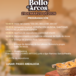 La III Fiesta y Ruta del Bollo de Arcos de la Frontera se celebra del 21 de febrero al 21 de marzo de 2026, rindiendo homenaje a este dulce tradicional de Cuaresma. El evento incluye degustaciones, talleres de elaboración y participación de catorce establecimientos locales para poner en valor la repostería artesanal típica previa a la Semana Santa.