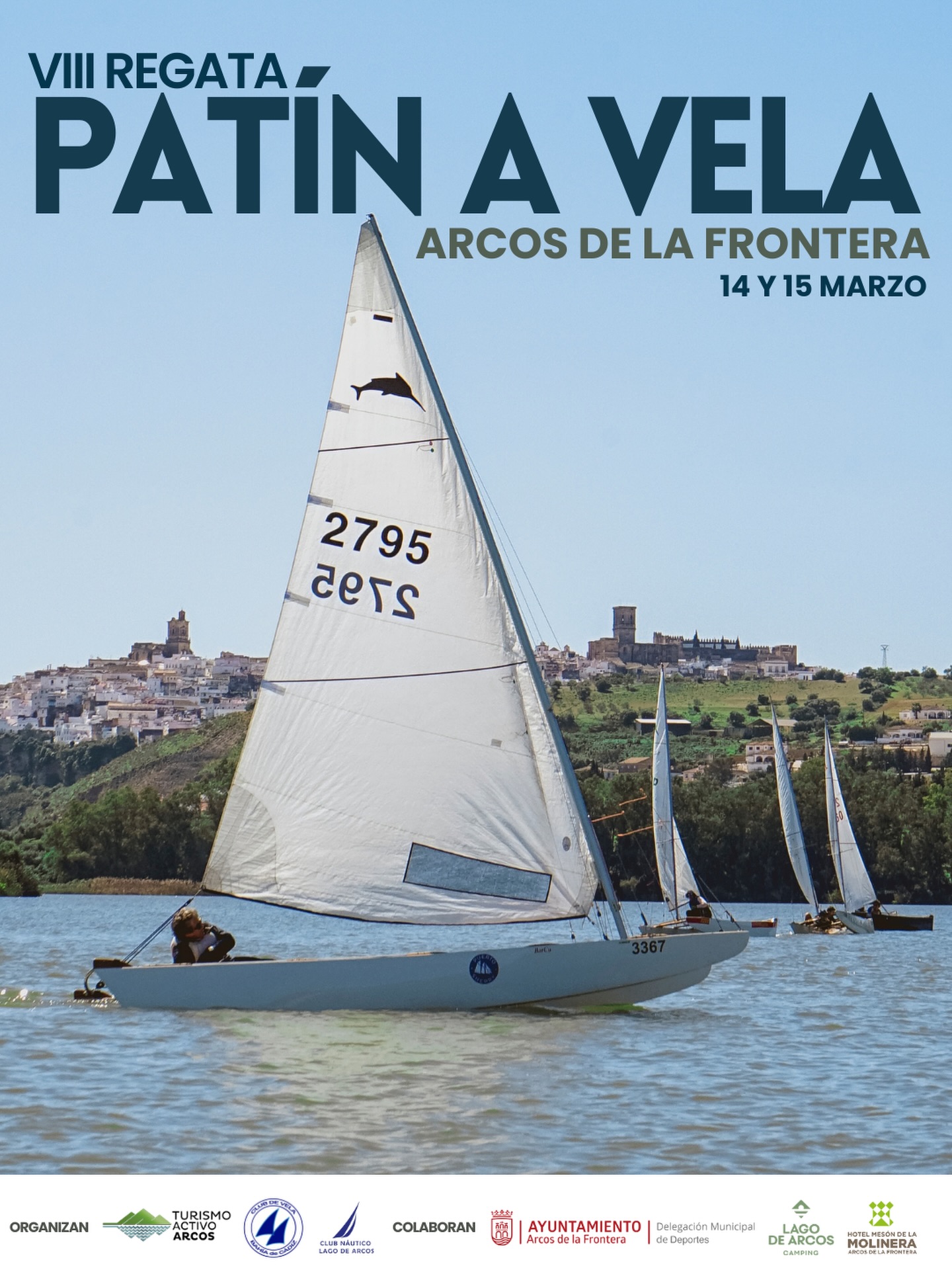 Se trata de un evento deportivo que tendrá como protagonistas a unos 20 barcos muy peculiares, el patín a vela o patín catalán, un tipo de embarcación caracterizada por no llevar timón y ser dirigida con el propio peso del tripulante, ofreciendo una modalidad de navegación única y espectacular. Las condiciones que reúne el lago de Arcos propician su elección año tras año como sede de esta prueba que se ha convertido en un referente a nivel nacional.