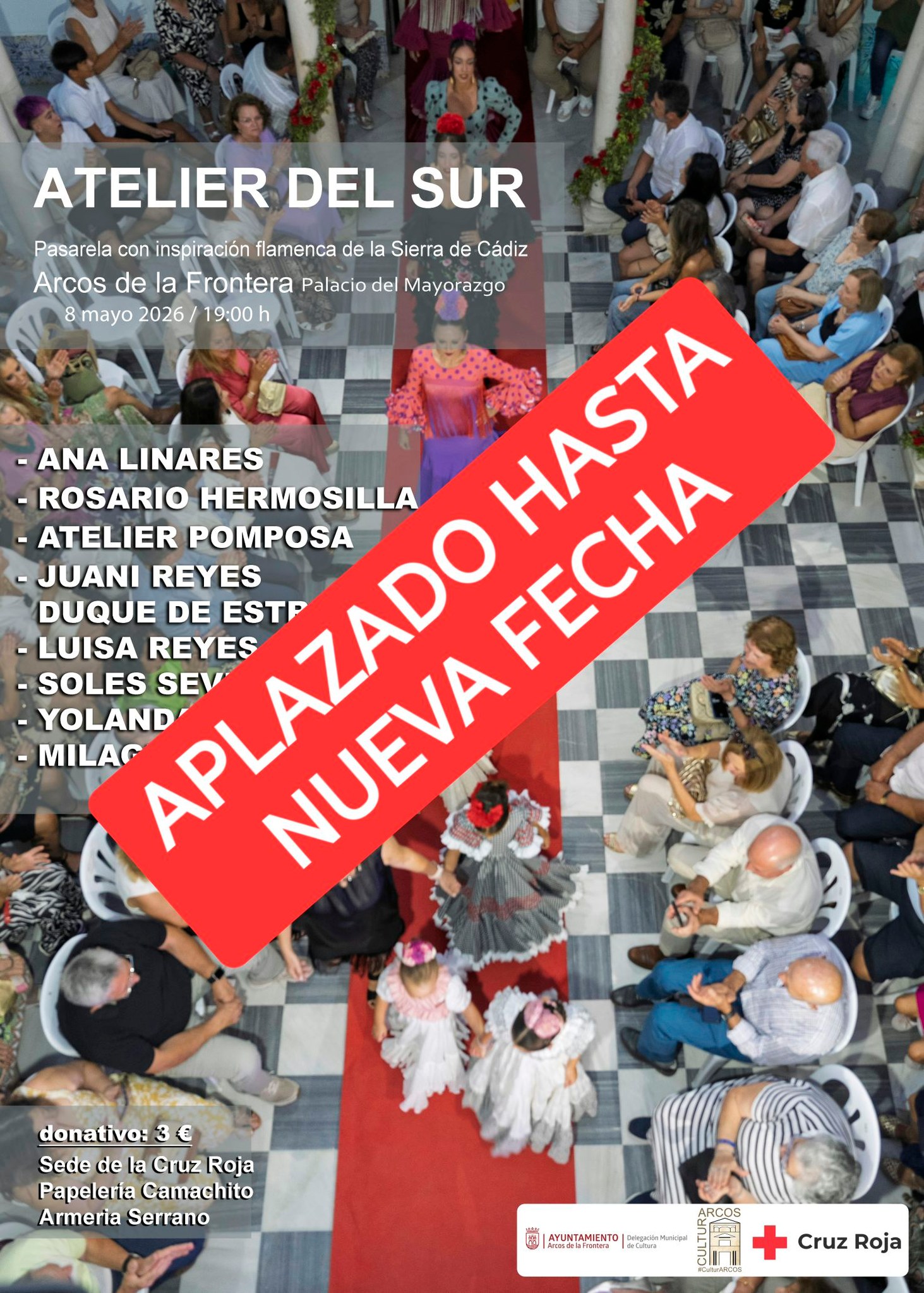 Aplazado. Comunicaremos la nueva fecha más adelante