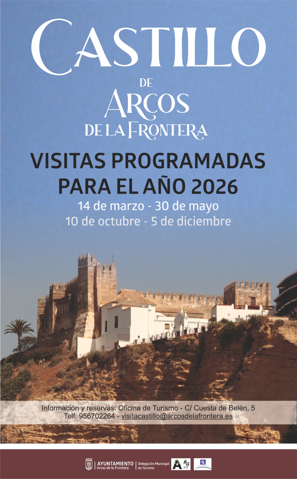 Estas son las 4 fechas que tenemos para visitar el Castillo de Arcos para 2026