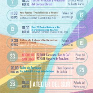 Disfruta de las actividades organizadas por la Delegación de Cultura de Arcos de la Frontera