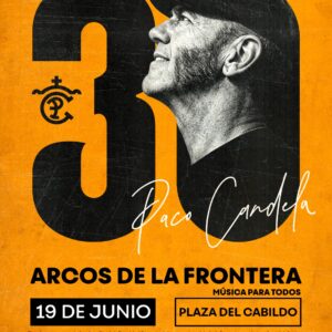 El próximo 19 de junio de 2026, la histórica Plaza del Cabildo de Arcos de la Frontera se convertirá en un escenario mágico para celebrar los 30 años de carrera de Paco Candela, uno de los artistas más queridos de la música popular y flamenca en España.