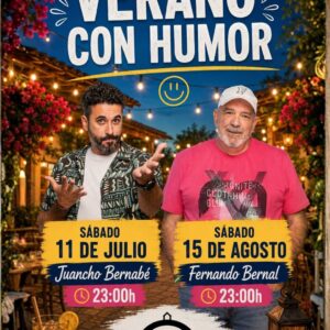 VERANO CON HUMOR en Venta Junta de los Rios, con  Juancho Bernabé Cómico 11 DE Julio y Fernando Bernal Cadiz 13 de Agosto.
Y disfruten también de la buena gastronomía de una Venta con solera, tradición, historia, arraigo y un prestigio ganado a lo largo de los años.
Para un Verano con calor, un VERANO CON HUMOR. En el mejor enclave nos espera una noche de risas y buena gastronomía; VENTA JUNTA DE LOS RIOS