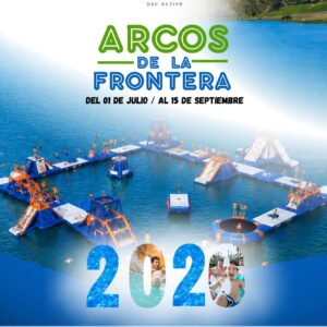 La playita de El Santiscal contará este verano con una nueva y ambiciosa propuesta de ocio acuático. El Ayuntamiento de Arcos de la Frontera ha presentado oficialmente Lagoo Park, un parque acuático hinchable que abrirá sus puertas el próximo 1 de julio y que, según sus promotores, será el mayor de Andalucía en su categoría.