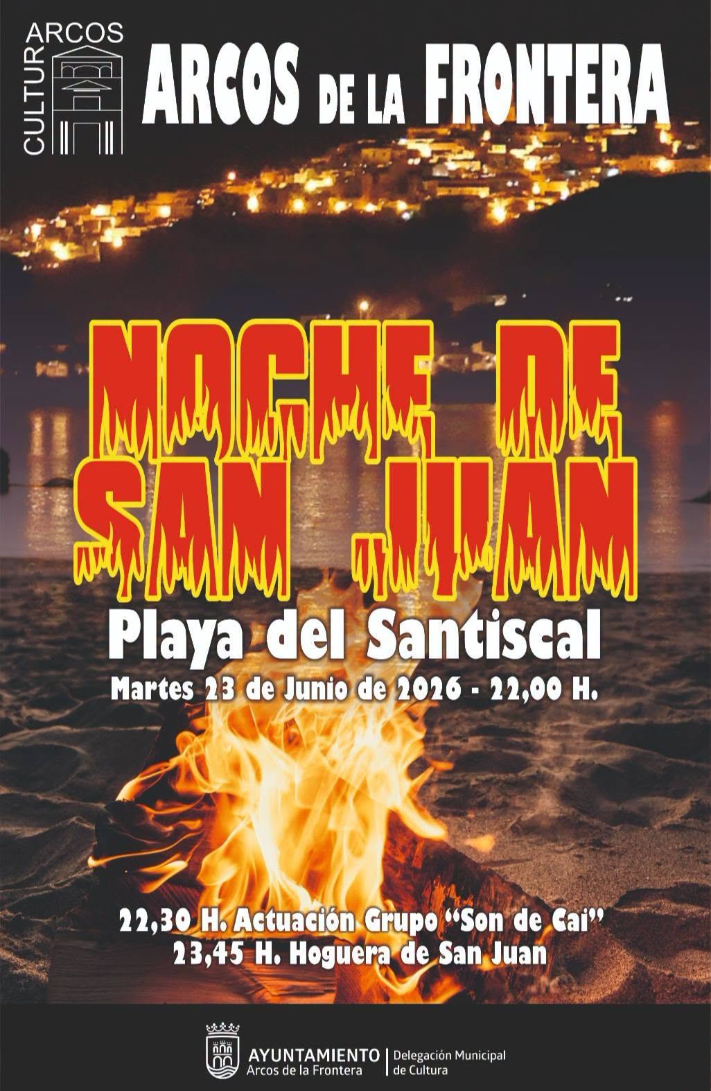 Un año más se celebra la noche de San Juan en la Playa de El Santiscal, ven a disfrutarla