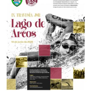 La IX Travesía JSR Lago de Arcos se celebrará el 14 de junio de 2026 en Arcos de la Frontera, Cádiz. Esta prueba de aguas abiertas ofrece dos distancias (1.500 m y 3.000 m) y destaca por su carácter solidario a beneficio de la Fundación Vicente Ferrer.