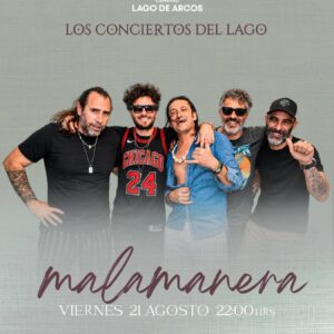 Malamanera vuelve a Los Conciertos del Lago. Y esta vez venimos con más ganas de que el viernes se alargue. 🍸🎸 Una noche de música en directo, terraza, cena, copas y el toque canalla que convierte un concierto en un planazo de viernes.