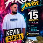 La música en directo correrá a cargo del DJ local Kevin García. Según la información incluida en el anuncio del evento, la sesión se prolongará hasta las 02:00 horas. La cita tendrá lugar en el recinto ferial, junto al Centro de Día San Miguel, y forma parte del programa ‘Arcos Joven’. El delegado de Juventud, Fran Pérez, ha presentado esta actividad dirigida al público joven de Arcos de la Frontera.