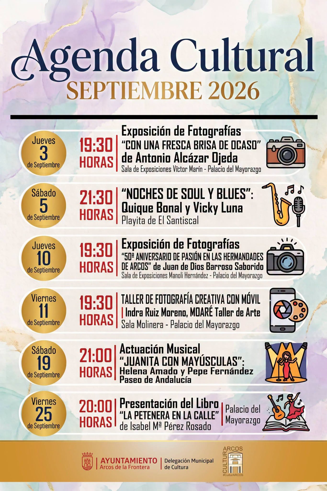 «La Petenera en la calle», escrito por Isabel Mª Pérez Rosado, se presentará el viernes 25 de septiembre de 2026 a las 20:00 horas en el Palacio del Mayorazgo de Arcos de la Frontera.