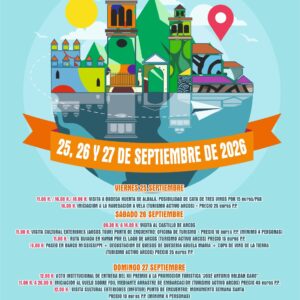 Ven a disfrutar de las actividades programadas para el fin de semana del día del Turismo