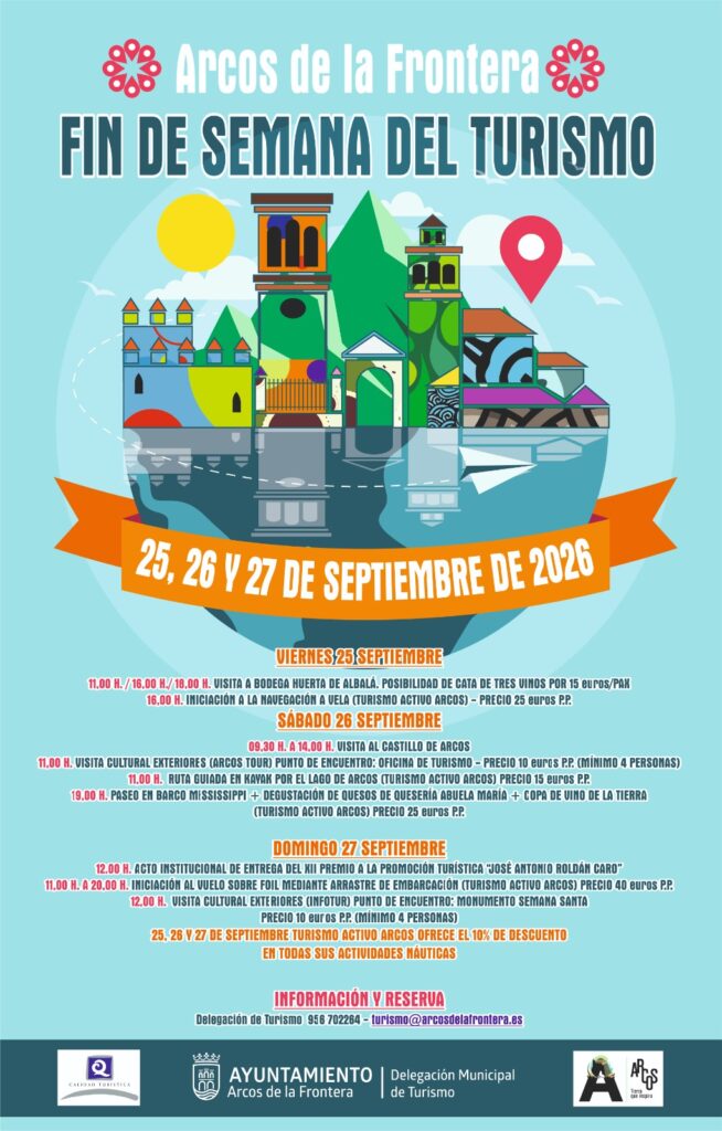 CARTEL PROGRAMA FIN DE SEMANA DEL TURISMO Ven a disfrutar de las actividades programadas para el fin de semana del día del Turismo
