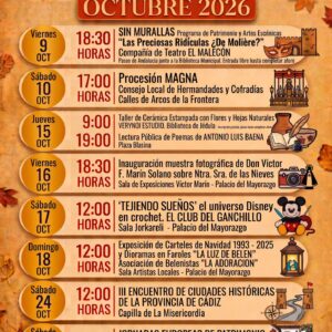 Sábado 31 de octubre, de 10:00 a 14:00 horas. Las Jornadas Europeas de Patrimonio incluirán la 'Ruta de los Patios' por el Conjunto Histórico de Arcos de la Frontera.