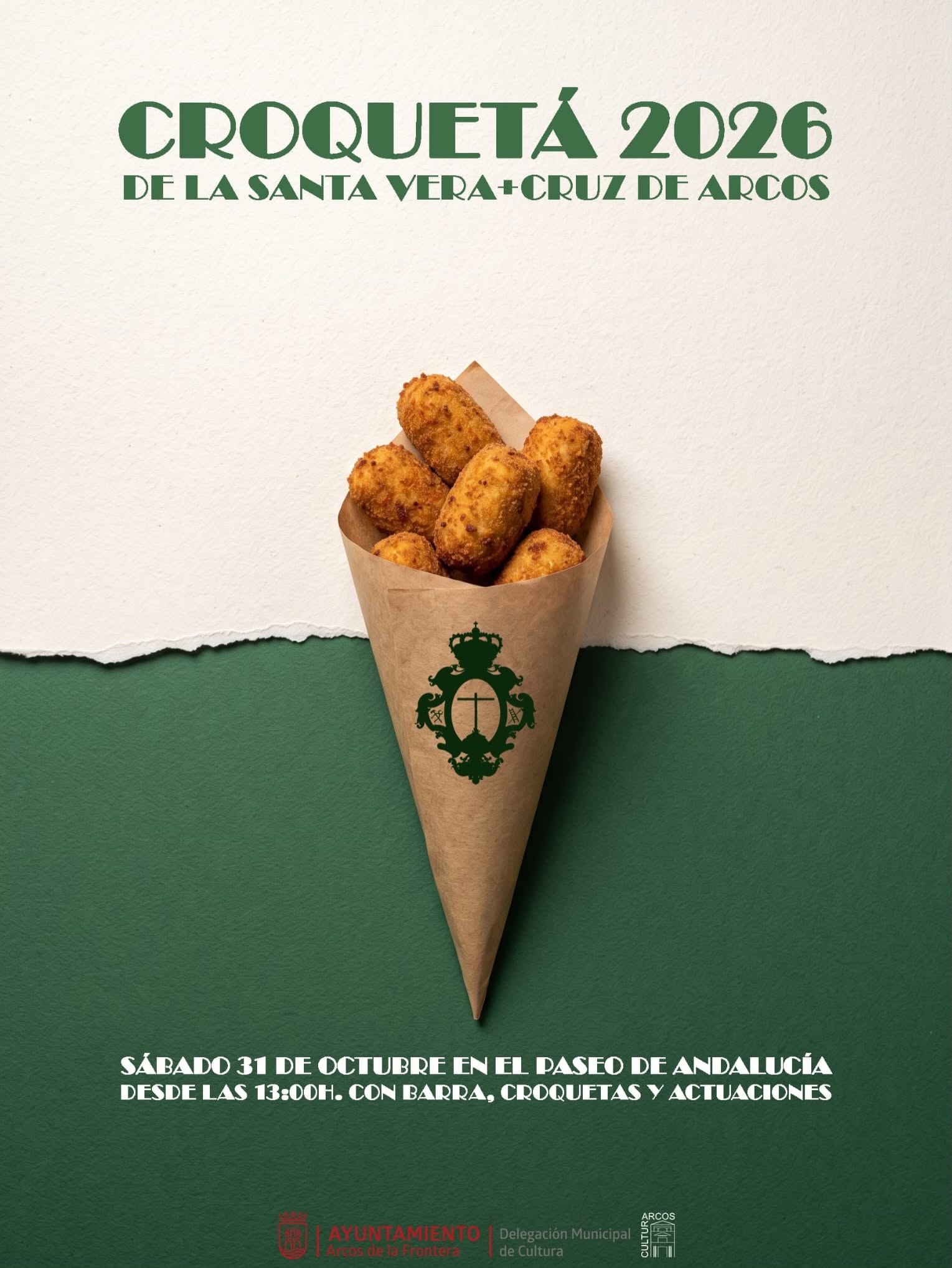 Tras la buena acogida de su primera edición, la Hermandad de la Santa Vera+Cruz celebrará el próximo sábado 31 de octubre la segunda edición de La Croquetá, una cita gastronómica y de convivencia que tendrá lugar en el Paseo de Andalucía. La jornada comenzará a partir de las 13:00 horas