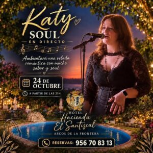 Música Soul en La Hacienda El Santiscal. El próximo sábado 24 de octubre a partir de las 21 h