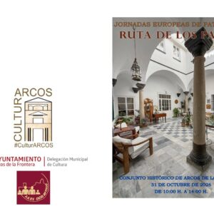 El delegado municipal de Cultura, Andrés Camarena, ha presentado la cuarta edición de la Ruta de los Patios, que se celebrará el próximo 31 de octubre, de 10:00 a 14:00 horas.
Una oportunidad para descubrir 14 patios y espacios históricos del casco antiguo y poner en valor el rico patrimonio arquitectónico y cultural de Arcos de la Frontera.