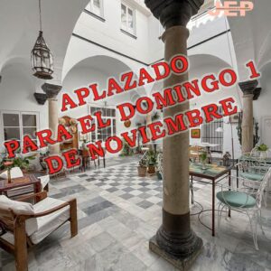 La ruta de patios ha sido cambiada de fecha. Se hará el domingo 1 de  noviembre en el mismo horario, de 10 a 14 de la tarde